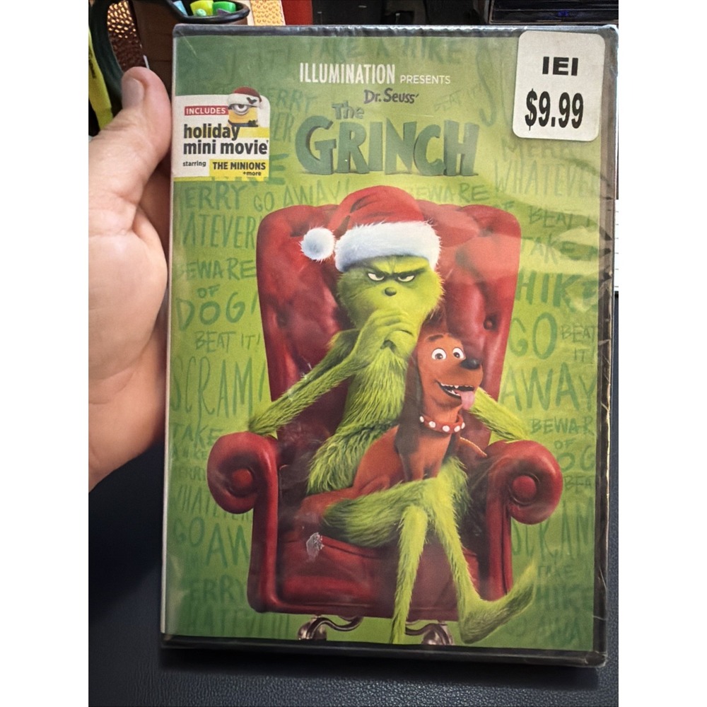 Illumination Presents Dr. Seuss' The Grinch DVD Benedict Cumberbatch New Sealed
